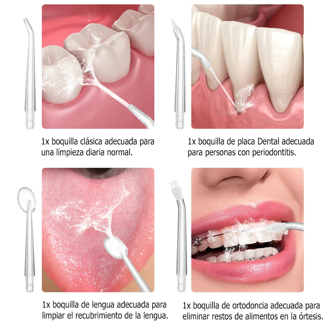 Irrigador Bucal - "Sonríe con confianza: Limpieza profunda, aliento fresco."